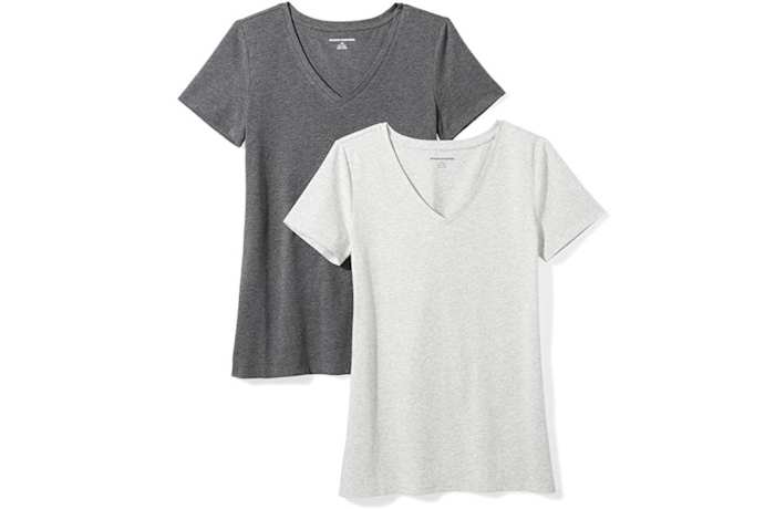 Short-sleeve v-neck shirt, pack of 2